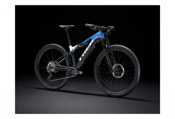 VTT Électrique Tout-Suspendu Trek E-Caliber 9.8 Shimano XT 12V 250 Wh 29'' Gloss Alpine Navy Smoke 2022 4 VTT Électrique Tout-Suspendu Trek E-Caliber 9.8 Shimano XT 12V 250 Wh 29'' Gloss Alpine Navy Smoke 2022 – Image 2