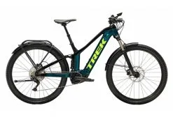 VTC Électrique Tout-Suspendu Trek Powerfly FS 4 EQ Shimano Deore 10V 625 Wh 27.5'' Aquatic / Noir 2023